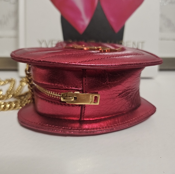 SOLD 💔 Yves Saint Laurent Monogram Love Heart Crossbody Bag 🩷 LIMITED EDITION - Picture 9 of 15